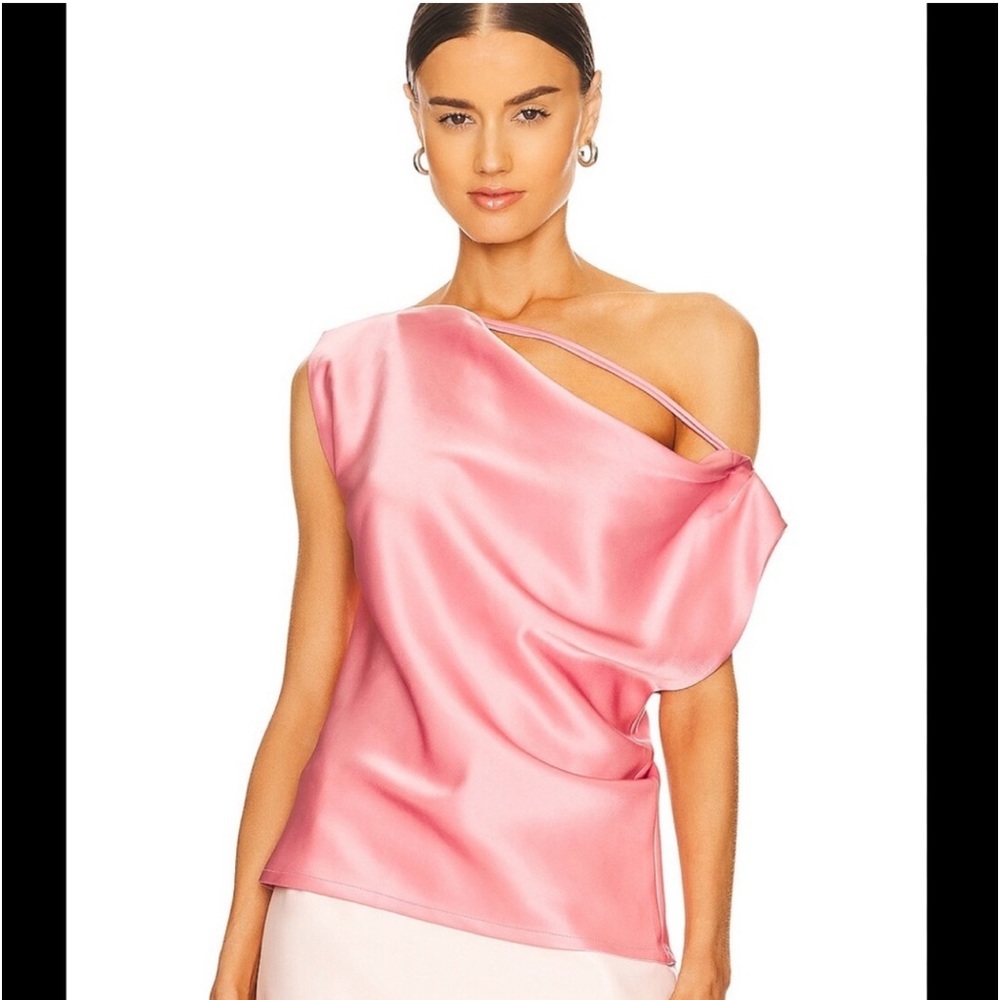 Paris Georgia Christophe Top Japanese Sateen, Dusty Pink,